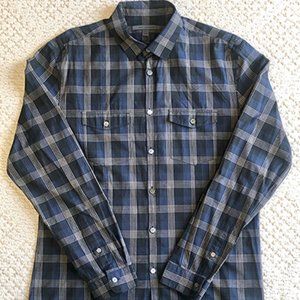 John Varvatos Long Sleeve Plaid Button Down - M